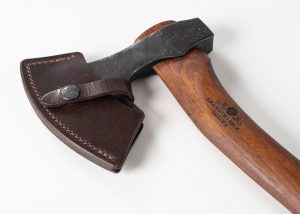 Double Lugged Bearded Axe with Sheath